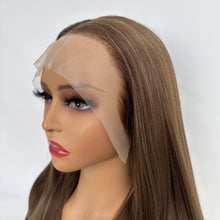 Load image into Gallery viewer, DollyPretty Brown False Hair Wig Long Straight Synthetic Beginners Friendly Heat Resistant Elegant For Daily Use Wigs For Women