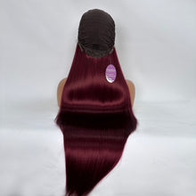 Load image into Gallery viewer, DollyPretty Burgundy 99J False Hair Wig Long Curly Wavy Synthetic Beginners Friendly Heat Resistant Elegant For Daily Use Wigs For Women