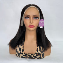 Load image into Gallery viewer, DollyPretty Bob Wig 12 Inch 13x4 Lace Front Wigs Human Hair Wigs for Black Women Straight Wig Natural Black Color