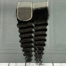 Load image into Gallery viewer, Ghair 4x4 Transparent Lace Closure Loose Deep Wave Virgin Hair N1B#