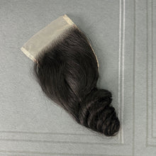 Load image into Gallery viewer, Ghair 4x4 Transparent Lace Closure Single Loose Wave Virgin Hair N1B#
