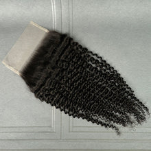 Load image into Gallery viewer, Ghair 6x6 Transparent Lace Closure Kinky Curly Virgin Hair N1B#