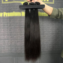 Load image into Gallery viewer, Ghair 100% Raw Hair Bundles Straight Hair N1B#