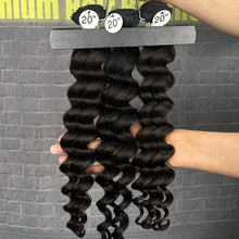Load image into Gallery viewer, Ghair 100% Raw Hair Bundles Loose Deep Wave Hair N1B#