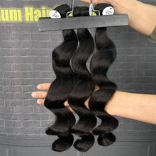Load image into Gallery viewer, Ghair 100% Raw Hair Bundles Single Loose Wave Hair N1B#