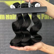 Load image into Gallery viewer, Ghair 100% Raw Hair Bundles Single Loose Wave Hair N1B#