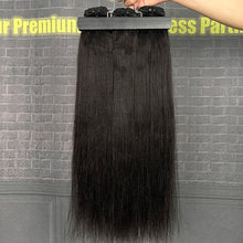 Load image into Gallery viewer, Ghair 100% Virgin Hair Bundles Yaki Straight Hair N1B#