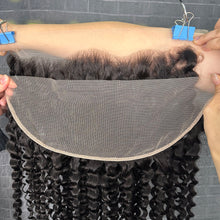 Load image into Gallery viewer, Ghair 13x4 Transparent Lace Frontal Deep Curly Virgin Hair N1B#