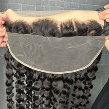 Load image into Gallery viewer, Ghair 13x4 Transparent Lace Frontal Italian Curly Virgin Hair N1B#