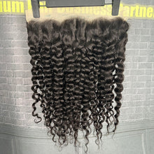 Load image into Gallery viewer, Ghair 13x4 Transparent Lace Frontal Italian Curly Virgin Hair N1B#