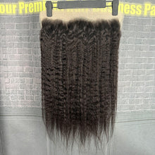Load image into Gallery viewer, Ghair 13x4 Transparent Lace Frontal Kinky Straight Virgin Hair N1B#
