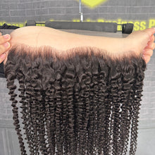 Load image into Gallery viewer, Ghair 13x4 Transparent Lace Frontal Kinky Curly Virgin Hair N1B#