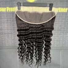 Load image into Gallery viewer, Ghair 13x4 Transparent Lace Frontal Loose Deep Wave Virgin Hair N1B#