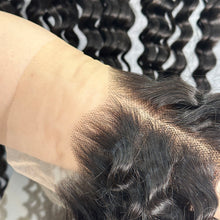 Load image into Gallery viewer, Ghair 13x4 Transparent Lace Frontal Deep Wave Virgin Hair N1B#