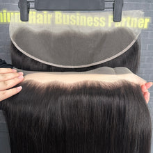 Load image into Gallery viewer, Ghair 13x4 Transparent Lace Frontal Straight Virgin Hair N1B#