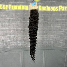 Load image into Gallery viewer, Ghair 2x6 Transparent Lace Closure Deep Wave Virgin Hair N1B#