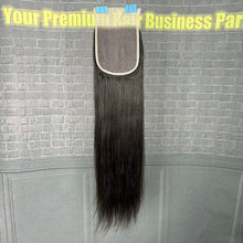 Load image into Gallery viewer, Ghair 5x5 Transparent Lace Closure Straight Virgin Hair N1B#