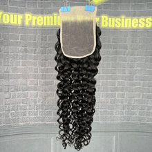 Load image into Gallery viewer, Ghair 5x5 Transparent Lace Closure Italian Curly Virgin Hair N1B#