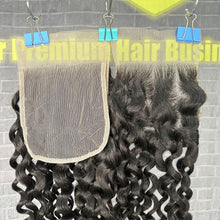 Load image into Gallery viewer, Ghair 5x5 Transparent Lace Closure Italian Curly Virgin Hair N1B#