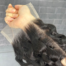 Load image into Gallery viewer, Ghair 5x5 Transparent Lace Closure Italian Curly Virgin Hair N1B#
