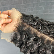 Load image into Gallery viewer, Ghair 5x5 Transparent Lace Closure Kinky Curly Virgin Hair N1B#