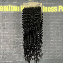 Load image into Gallery viewer, Ghair 5x5 HD Lace Closure Kinky Curly Virgin Hair N1B#