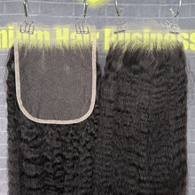 Load image into Gallery viewer, Ghair 5x5 HD Lace Closure Kinky Straight Virgin Hair N1B#