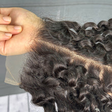 Load image into Gallery viewer, Ghair 5x5 Transparent Lace Closure Deep Curly Virgin Hair N1B#