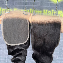 Load image into Gallery viewer, Ghair 5x5 Transparent Lace Closure Single Loose Wave Virgin Hair N1B#