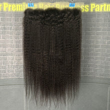 Load image into Gallery viewer, Ghair 13x4 HD Lace Frontal Kinky Straight Virgin Hair N1B#