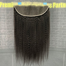 Load image into Gallery viewer, Ghair 13x4 HD Lace Frontal Kinky Straight Virgin Hair N1B#