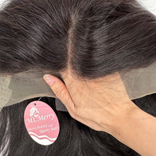 Load image into Gallery viewer, Ms. Merry Bob Wig 12 Inch 13x4 Lace Front Wigs Human Hair Wigs for Black Women Straight Wig Natural Black Color