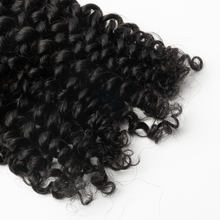 Load image into Gallery viewer, Ghair Deep Curly Crochet Hair Extensions N1B# Natural Black Virgin Hair for Daily & Party Use
