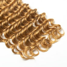 Load image into Gallery viewer, Ghair Deep Wave Crochet Hair Extensions #27 Honey Blonde Virgin Hair for Daily & Party Use