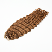 Load image into Gallery viewer, Ghair Deep Wave Crochet Hair Extensions #30 Medium Auburn Virgin Hair for Daily & Party Use