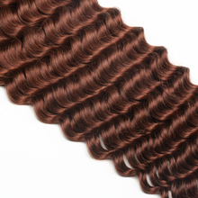 Load image into Gallery viewer, Ghair Deep Wave Crochet Hair Extensions 8# Medium Chestnut Brown Virgin Hair for Daily & Party Use