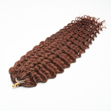 Load image into Gallery viewer, Ghair Deep Wave Crochet Hair Extensions 8# Medium Chestnut Brown Virgin Hair for Daily & Party Use