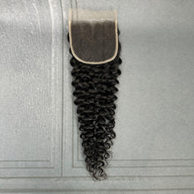 Load image into Gallery viewer, Ghair 4x4 HD Lace Closure Deep Curly Virgin Hair N1B#