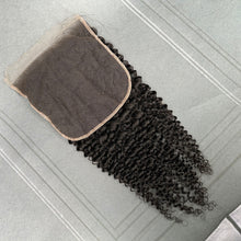 Load image into Gallery viewer, Ghair 7x7 HD Lace Closure Kinky Curly Virgin Hair N1B#