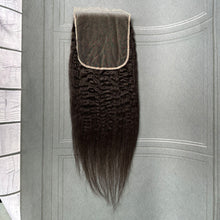 Load image into Gallery viewer, Ghair 7x7 HD Lace Closure Kinky Straight Virgin Hair N1B#