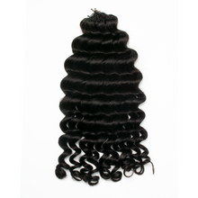Load image into Gallery viewer, Ghair Loose Wave Crochet Hair Extensions N1B# Natural Black Virgin Hair for Daily & Party Use