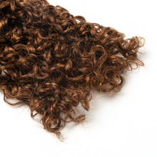 Load image into Gallery viewer, Ghair Pixie Curly Crochet Hair Extensions 4# Medium Brown Virgin Hair for Daily & Party Use