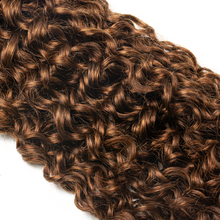 Load image into Gallery viewer, Ghair Pixie Curly Crochet Hair Extensions 4# Medium Brown Virgin Hair for Daily & Party Use