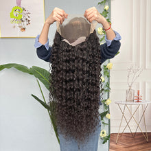 Load image into Gallery viewer, Ghair Transparent Lace Wigs 13x4 Lace Frontal Wig 180% Density High Quality 100% Peruvian Virgirn Human Hair
