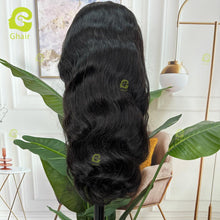 Load image into Gallery viewer, Ghair Fancy Wigs 13x4 Transparent Full Frontal Lace Wigs Bleach Knots With Natural Hairline 100% Human Wigs