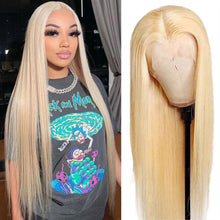 Load image into Gallery viewer, Ghair #613 Transparent 13x4 Lace Wigs 100% Peruvian Virgin 14A Human Hair 180% Density