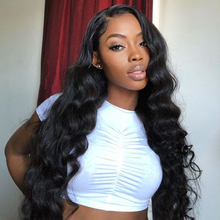 Load image into Gallery viewer, Ghair Transparent Lace Wigs 5x5 Lace Front Wig 100% Peruvian Virgirn Human Hair 180% Density Wigs