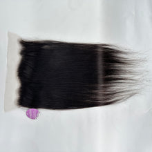Load image into Gallery viewer, DollyPretty Hair Extensions Lace Frontal 20 Inch Natural Black Real Human Hair Extensions Straight Hair
