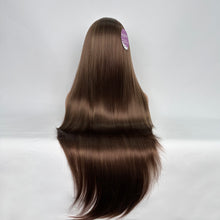 Load image into Gallery viewer, DollyPretty Brown False  Hair Wig Long Straight Synthetic Beginners Friendly Heat Resistant Elegant For Daily Use Wigs For Women
