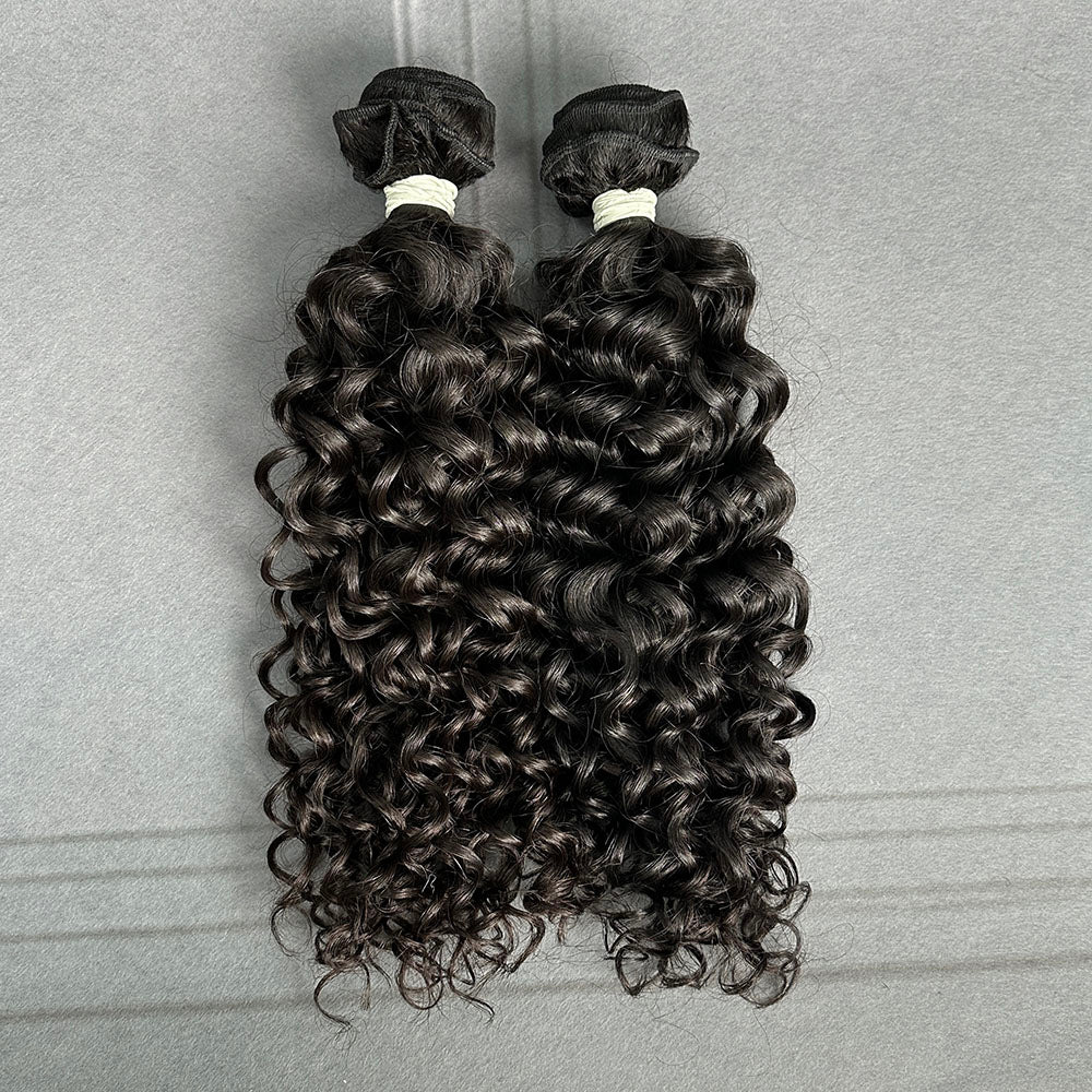 Ghair 100% Raw Hair Bundles Italian Curly Hair N1B#